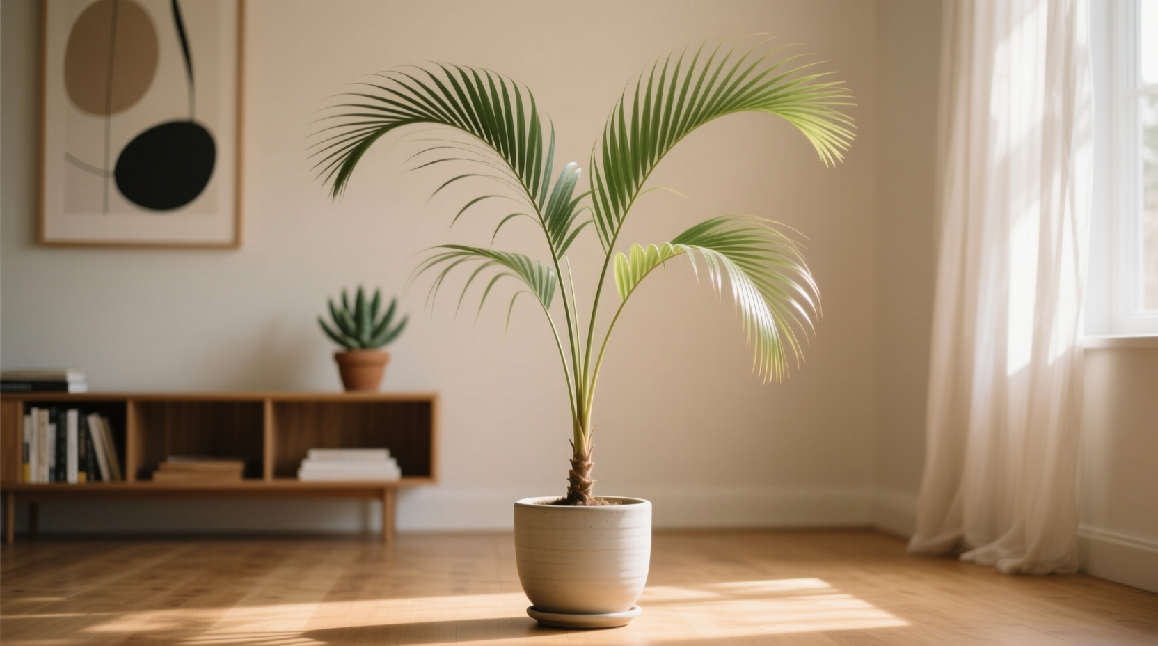 skinny palm plant