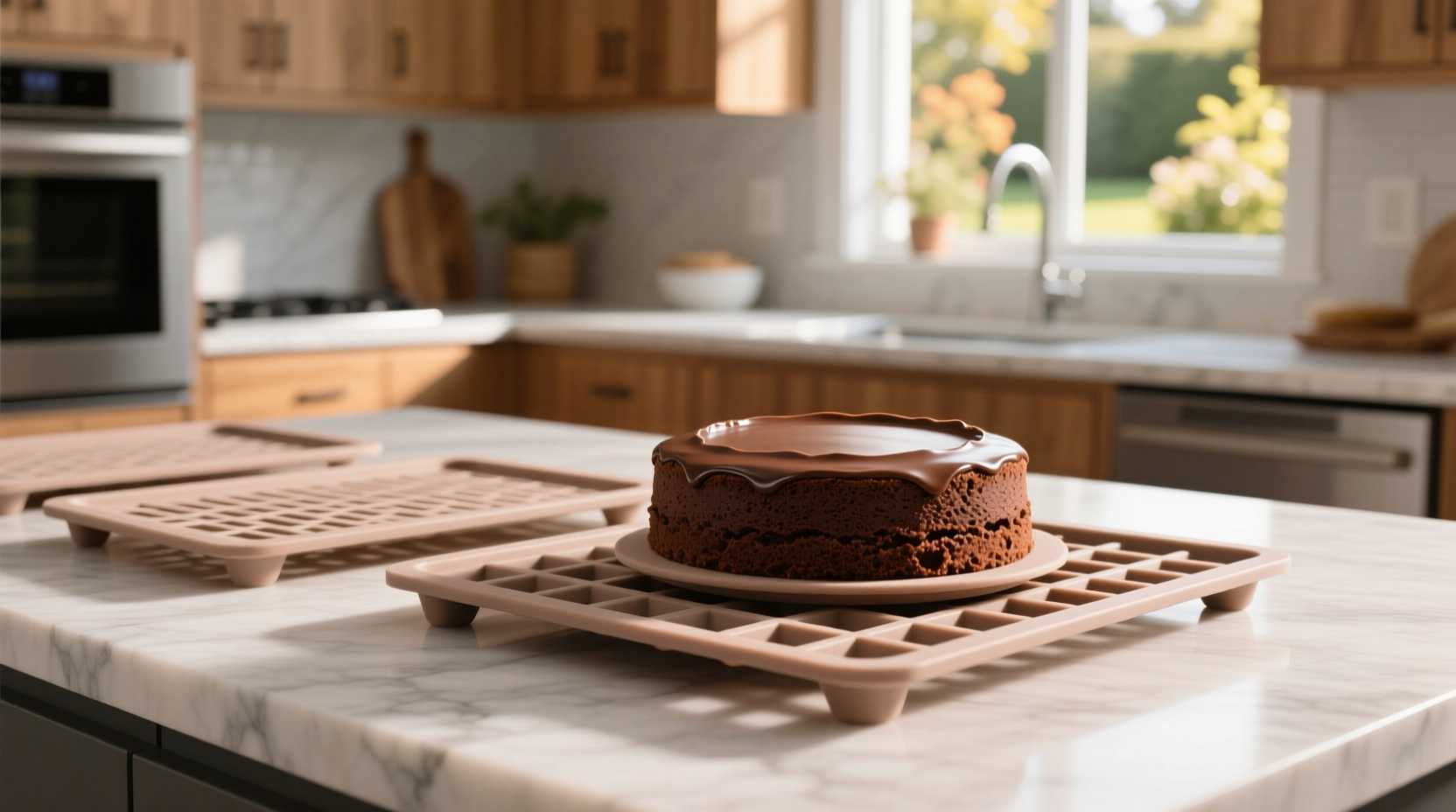 get cakes out of their pans more easily with cooling ra
