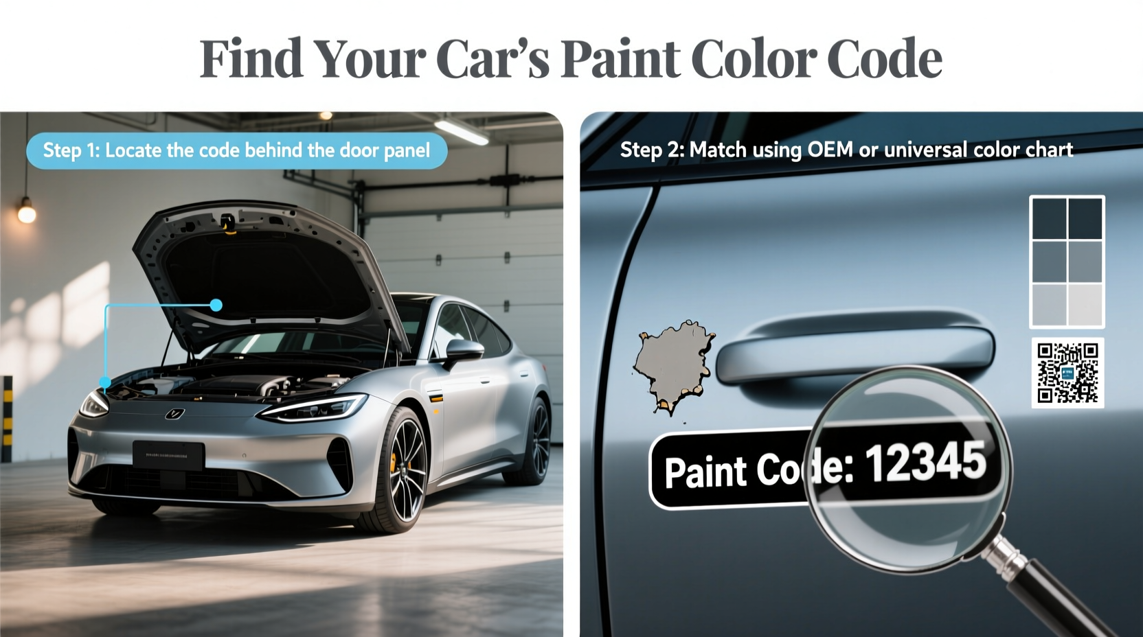 how to find paint color of car
