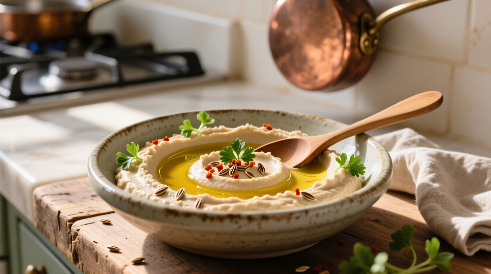 tahini substitute smooth creamy hummus without sesame paste