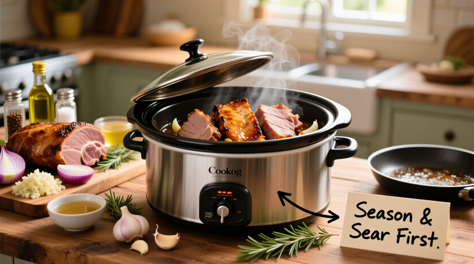 how to cook a pork loin in the crock pot
