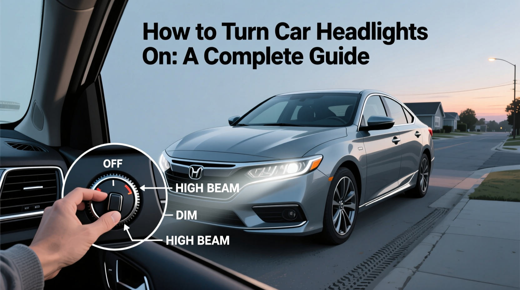 how to turn car headlights on