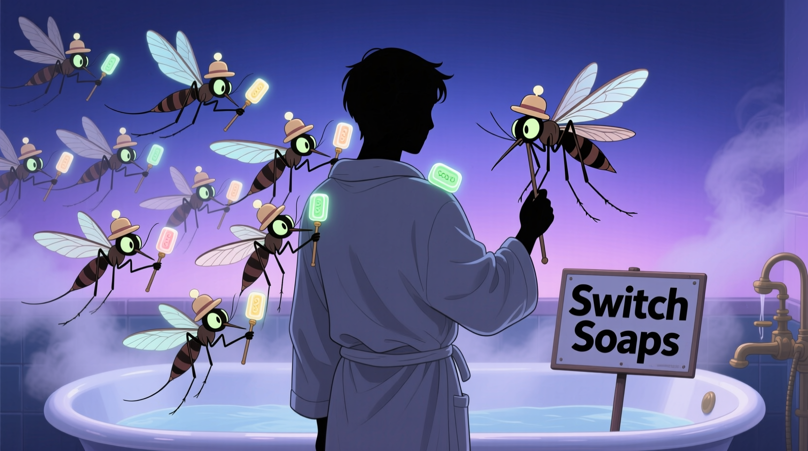 if mosquitoes love you maybe switch soaps