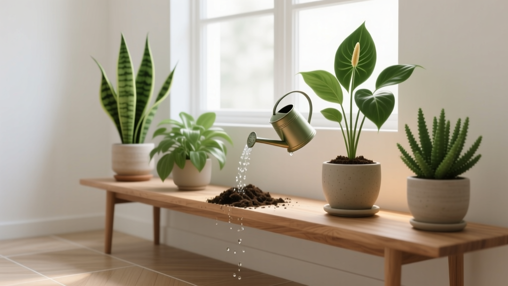 Mess-Free Watering for Non-Flowering Indoor Plants