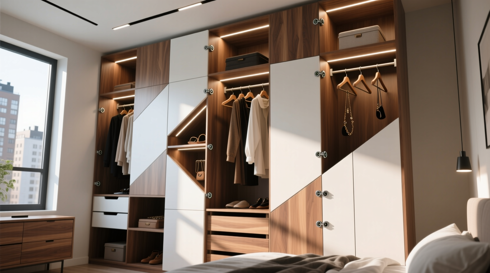 modular closet system for evolving style