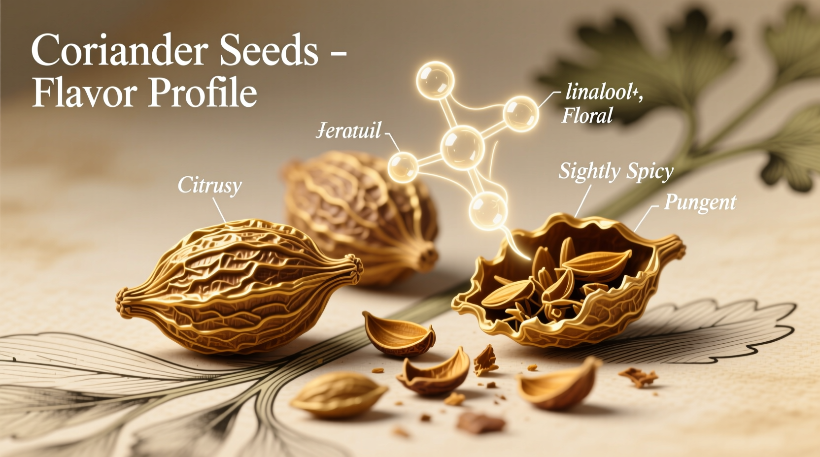 flavor profile of coriander seeds explained