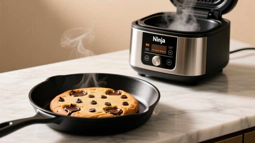 Chocolate Chip Skillet Cookie in Ninja Foodi (No Oven!)