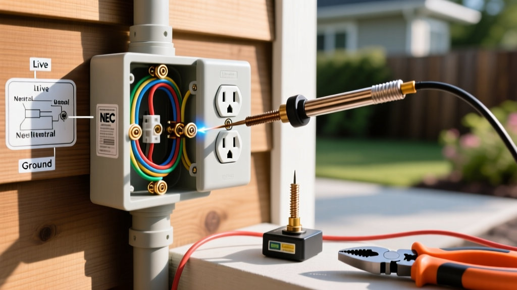 How to Install an Outdoor Electrical Outlet: NEC Code Guide