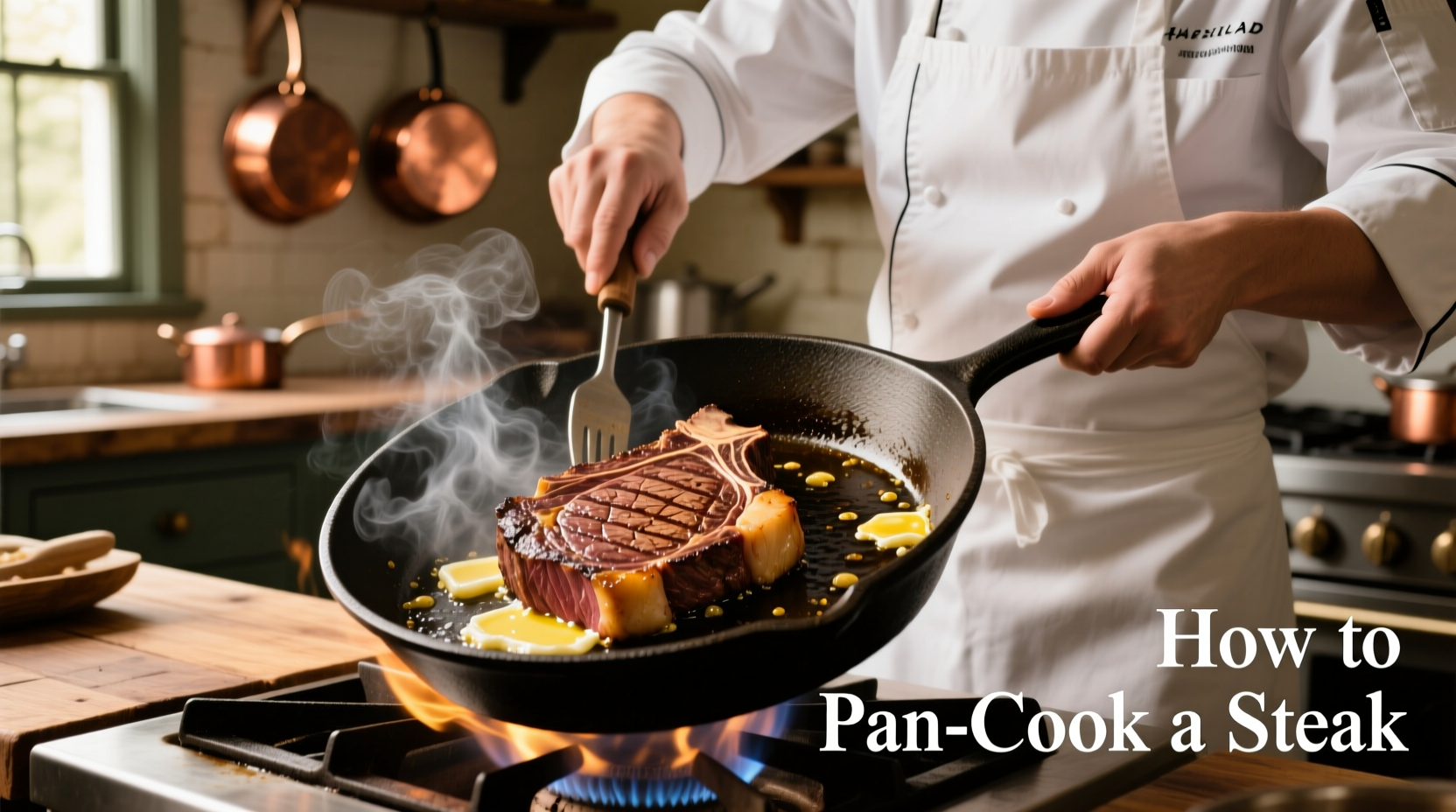 how to pan cook a steak