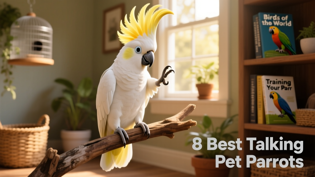 An umbrella cockatoo raising one foot playfully while perched, crest fully raised