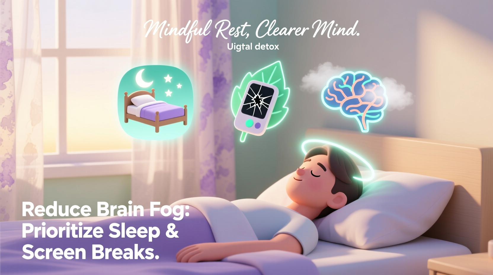 how to reduce brain fog caused by poor sleep and screen overload