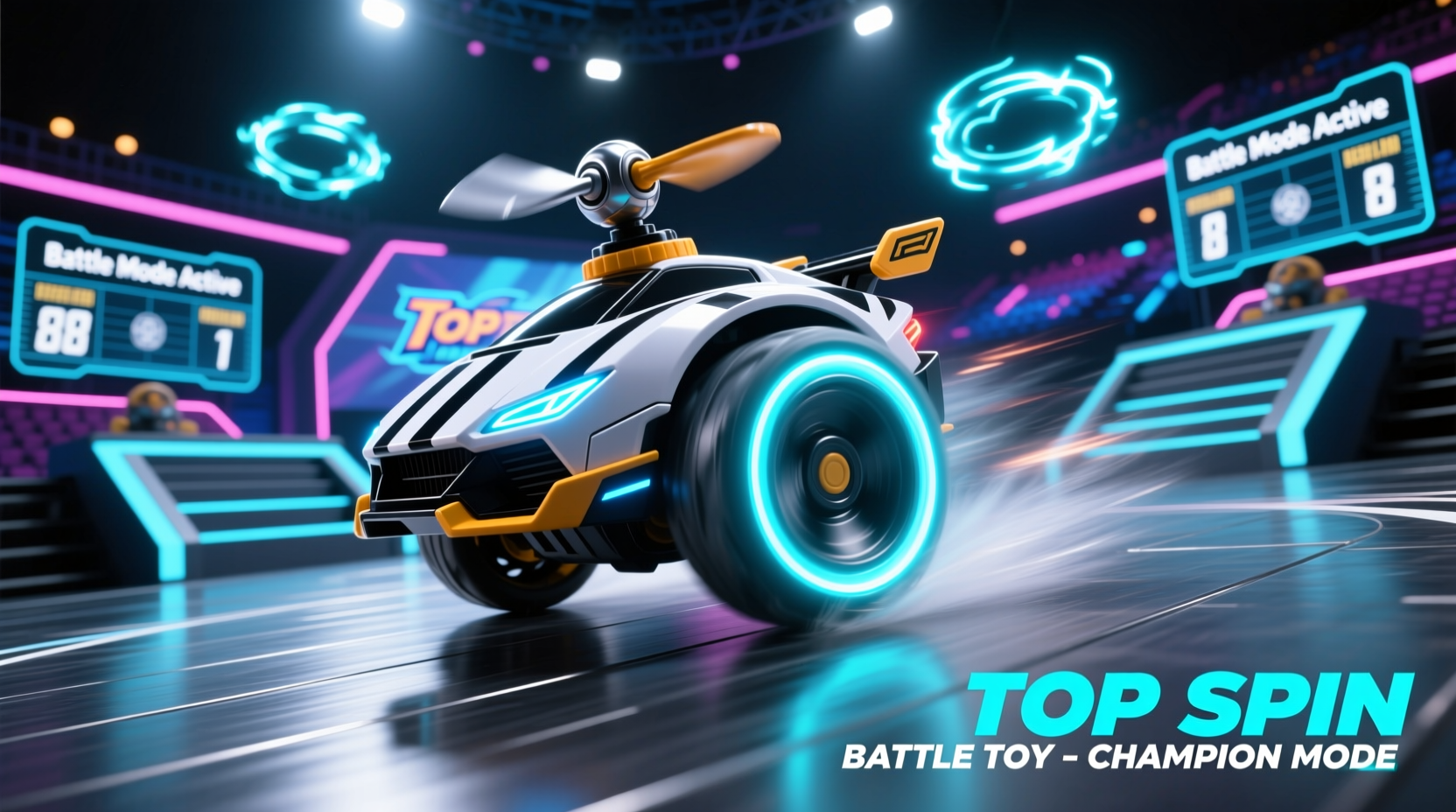 a car type of toy similar to beyblade