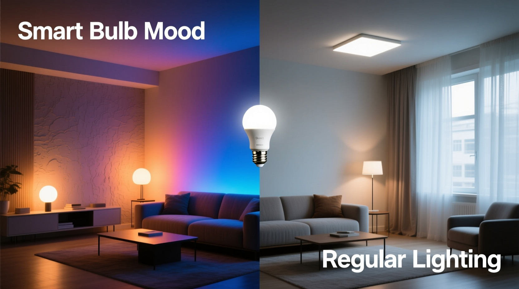 smart bulb colors vs regular lighting which sets the best mood at home