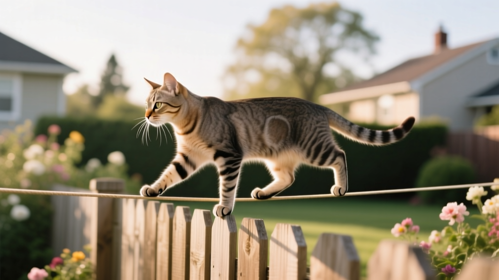 Why Cats Walk Along Fence Tops Like Tightropes
