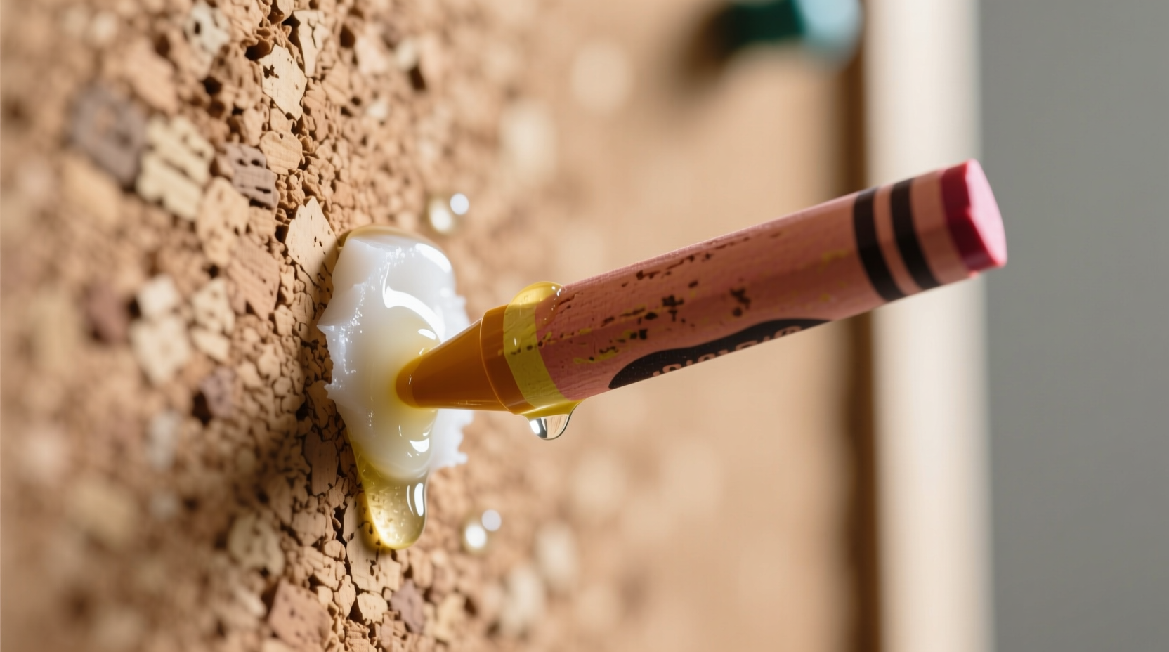 eco friendly crayon removal for cork boards