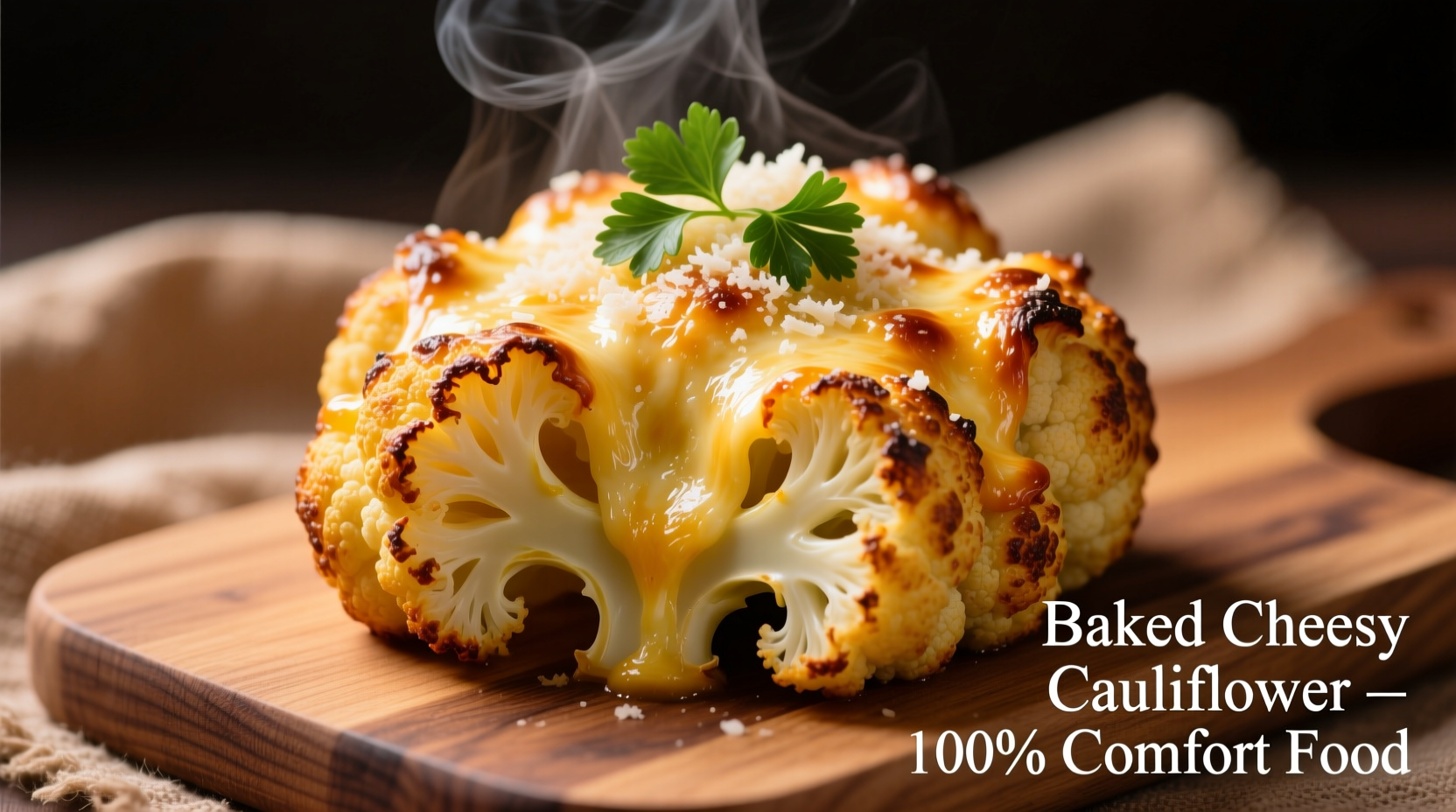 Perfect Baked Cheesy Cauliflower Recipe in 40 Minutes