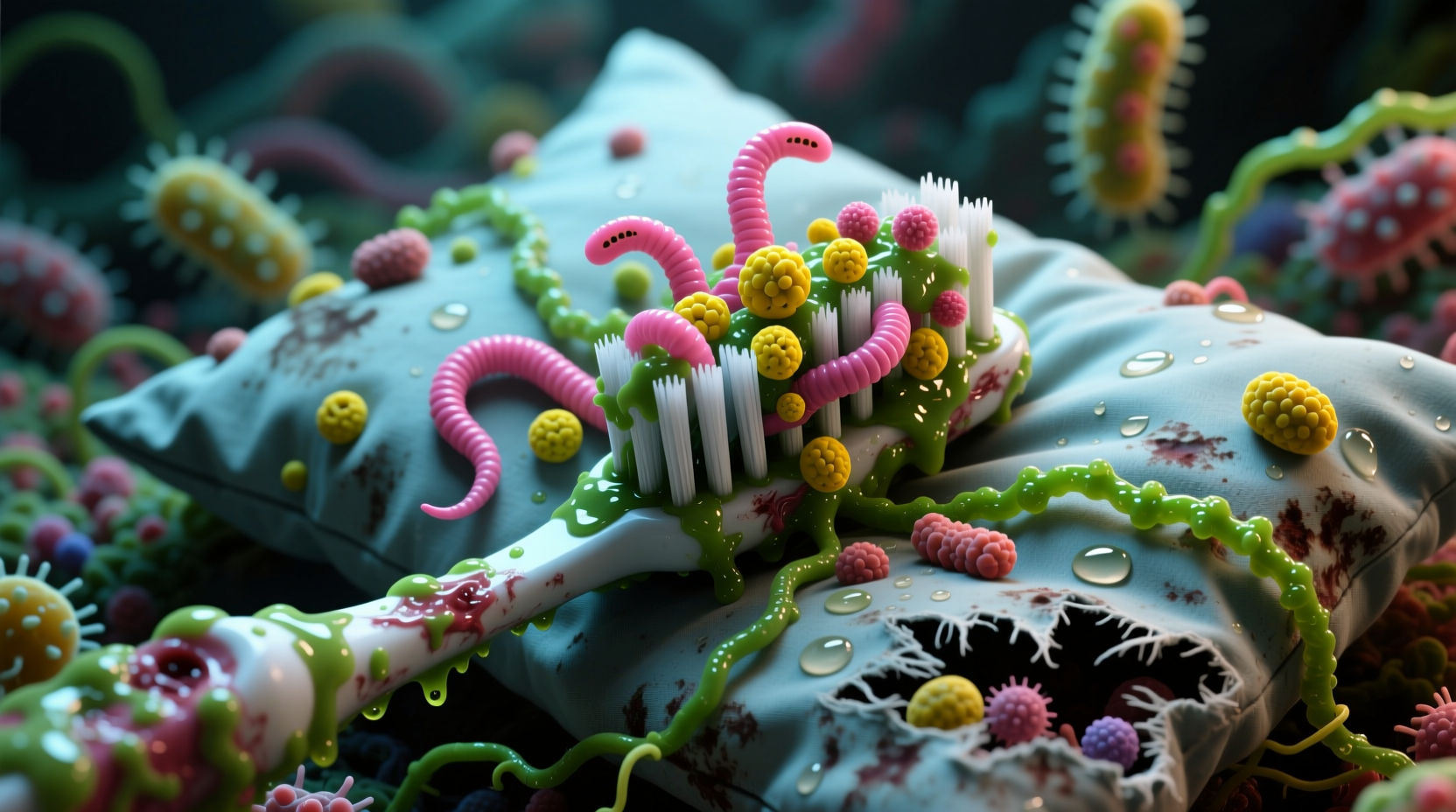 all that gross bacteria on your toothbrush and pillowca