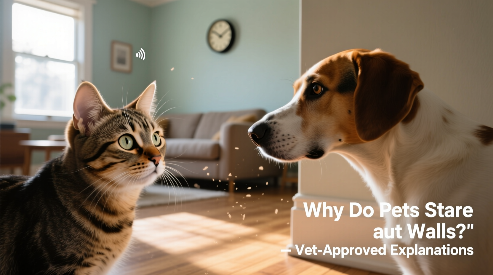 why do pets stare at walls or empty corners possible explanations from vets