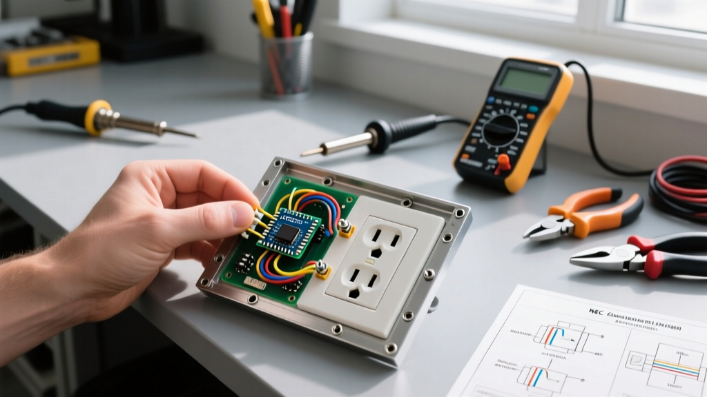 Testing and Inspecting Trim Around Electrical Outlet Assemblies