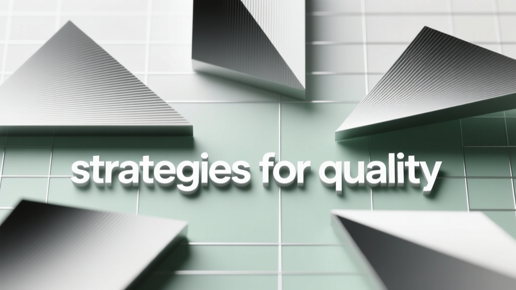 Strategies for Quality: Evidence-Based Approaches That