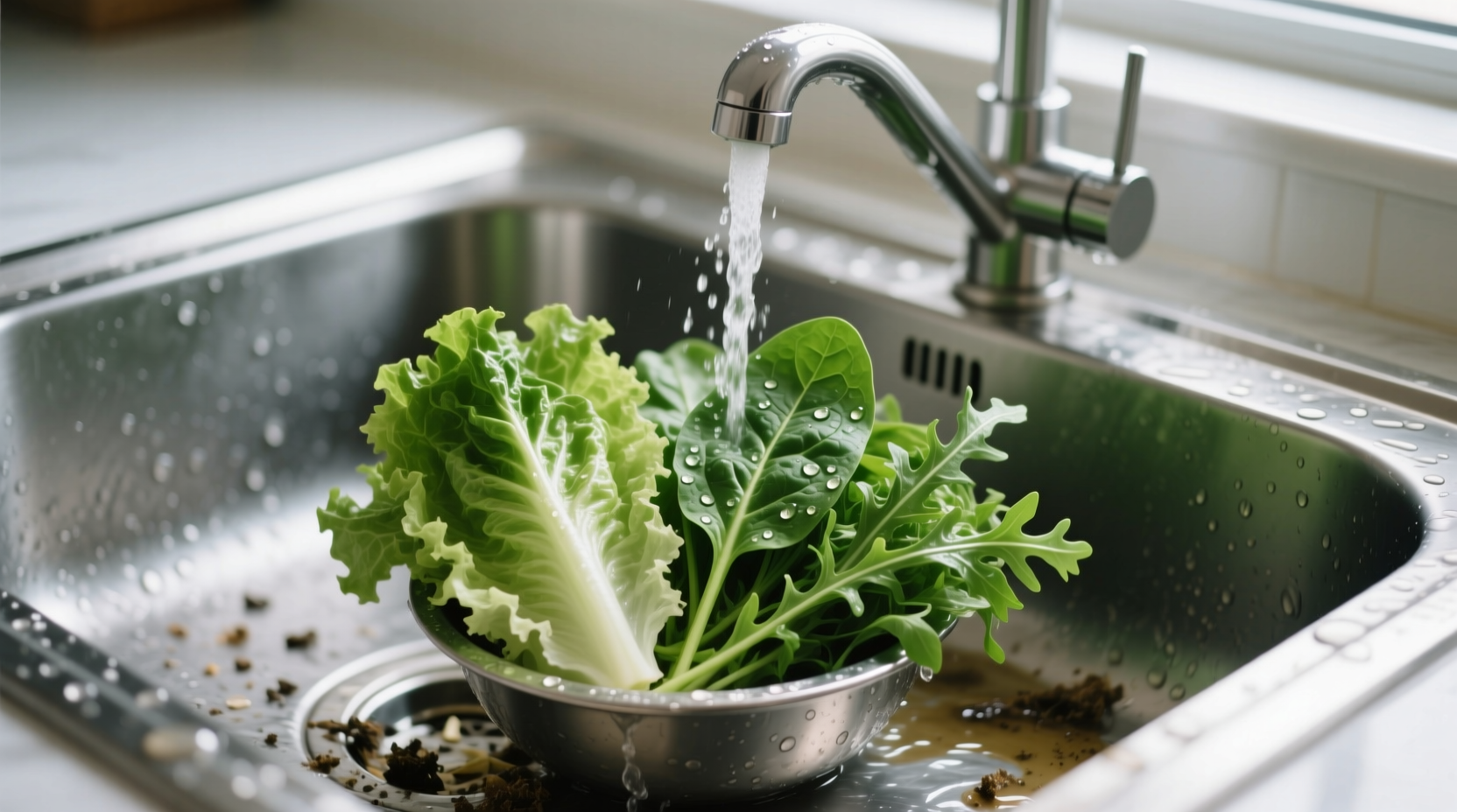 how to wash leafy greens