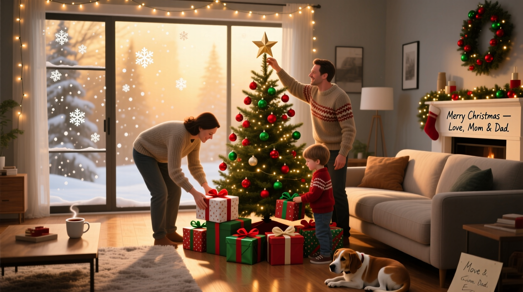 why do people place presents under the tree before christmas eve