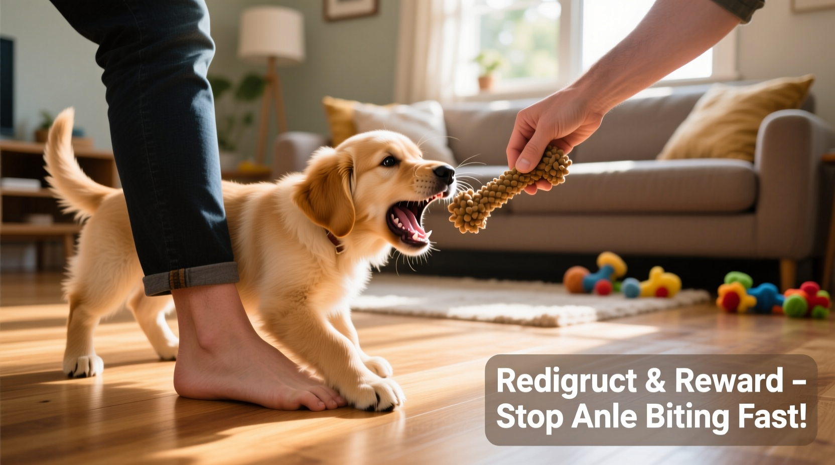 how to stop a puppy from biting ankles effective redirecting techniques
