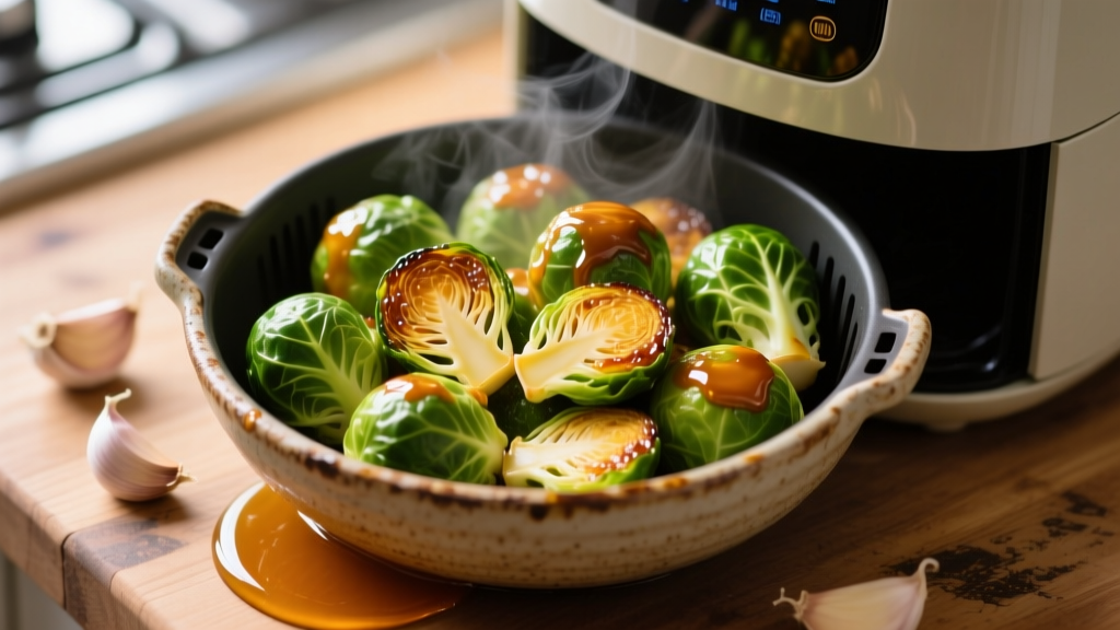 Honey Sriracha Brussels Sprouts in Air Fryer