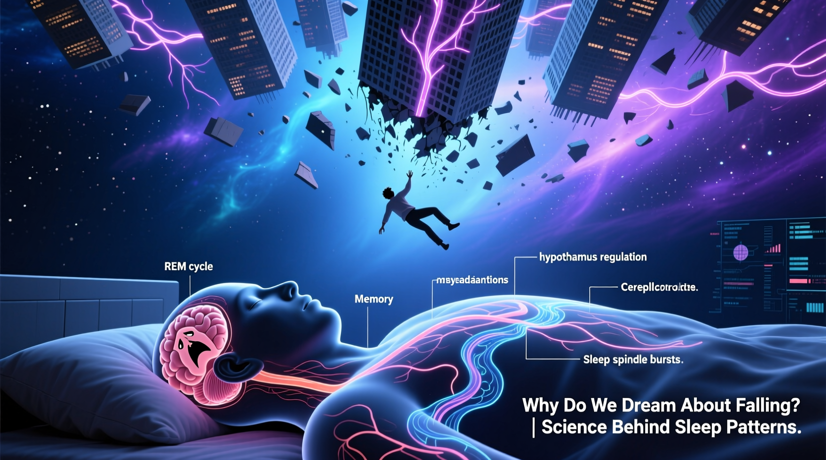 why do we dream about falling science behind sleep patterns