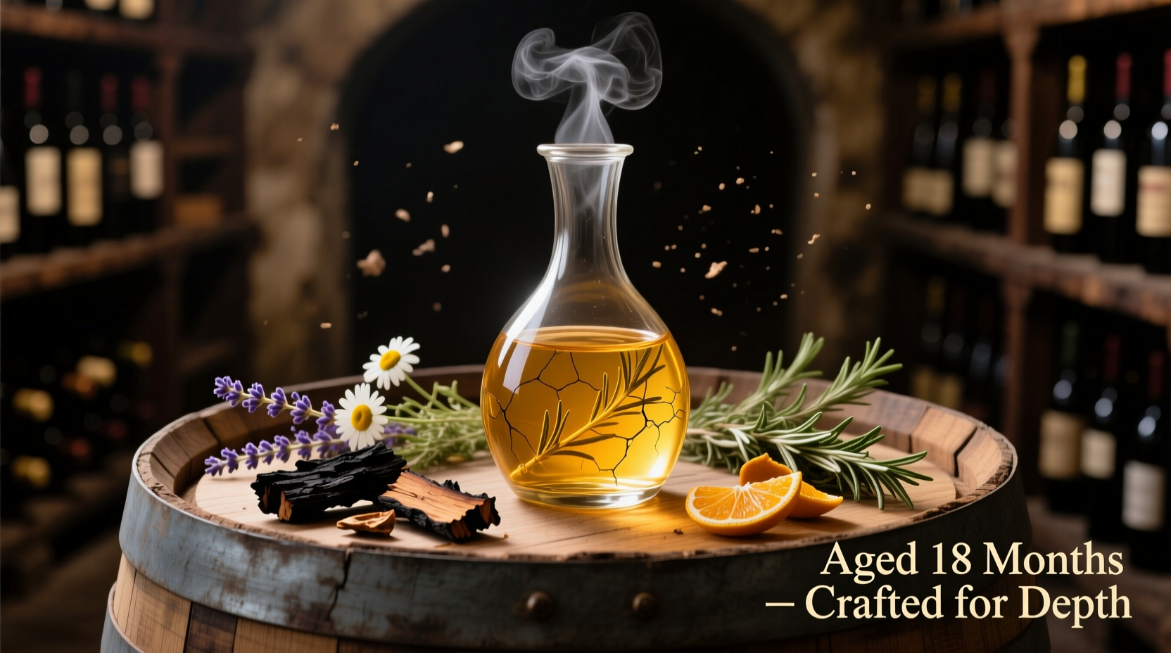 how to age non-alcoholic botanical tonics to mimic barrel-aged complexity
