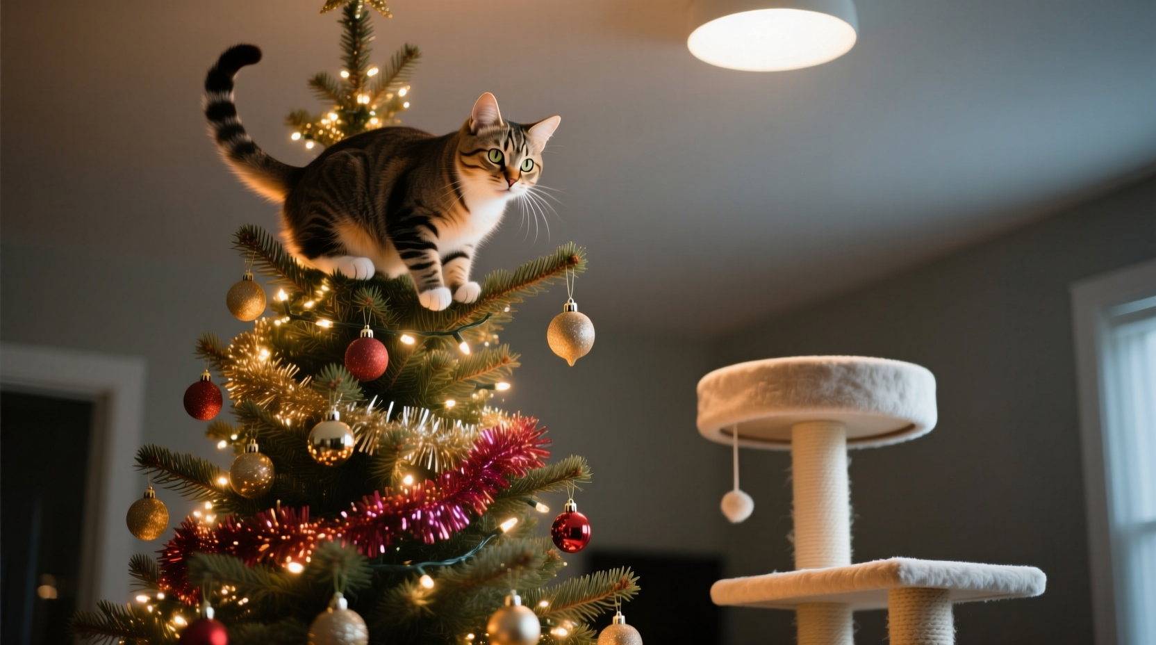 why does my cat ignore the expensive cat tree but love the christmas tree