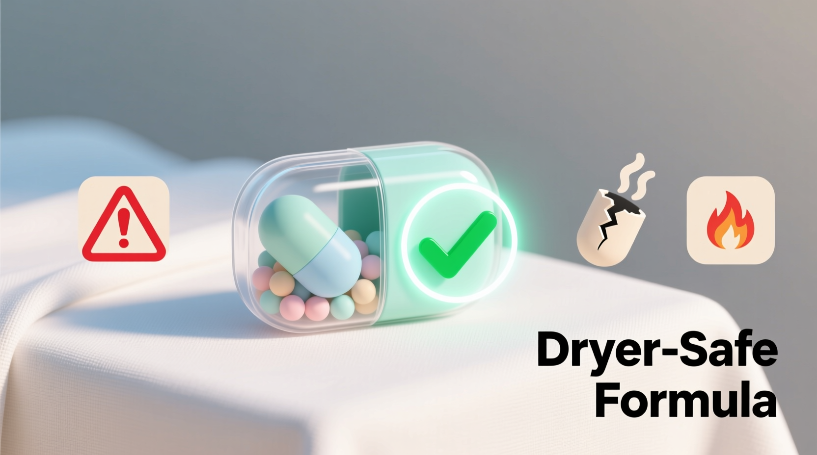 are laundry scent capsules safe in heated dryers