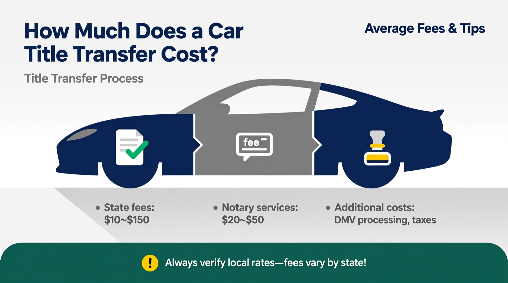 how much does it cost for car title transfer