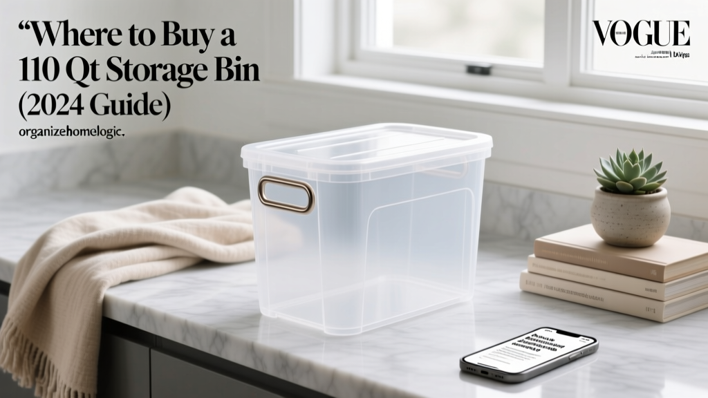 Where to Buy a 110 Qt Storage Bin (2024 Guide)