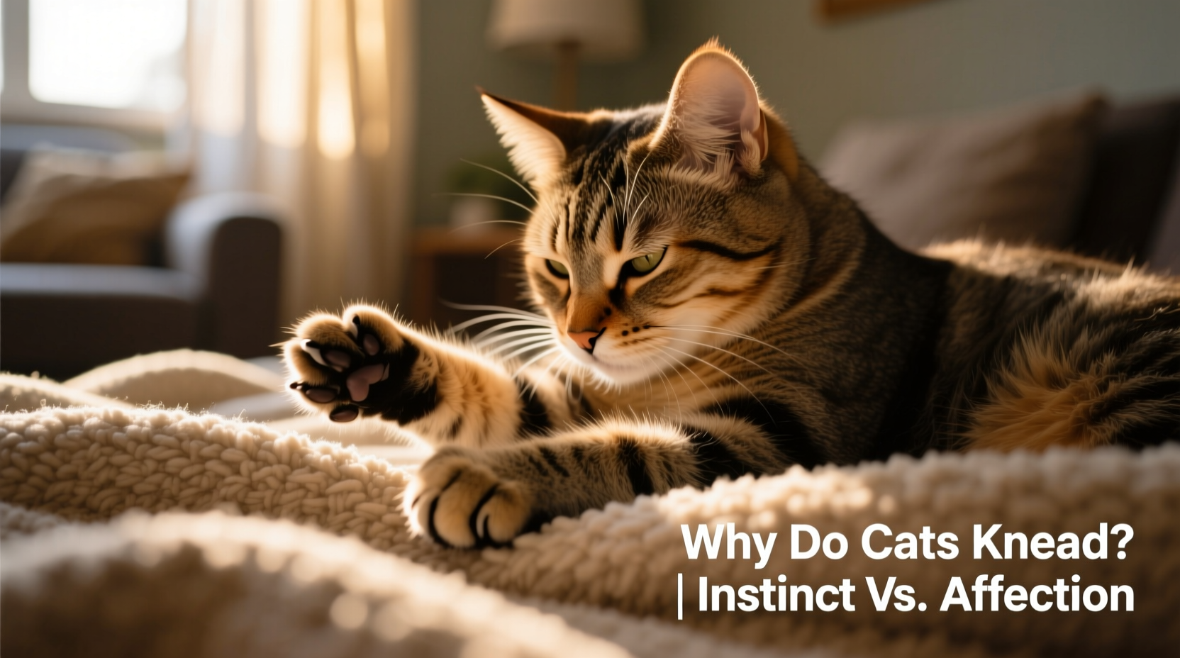 why does my cat knead blankets is it affection or leftover instinct