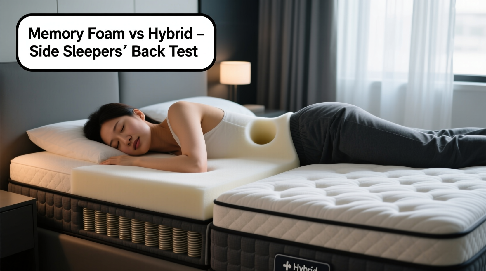 memory foam vs hybrid mattress for side sleepers is the sink in feeling bad for your back
