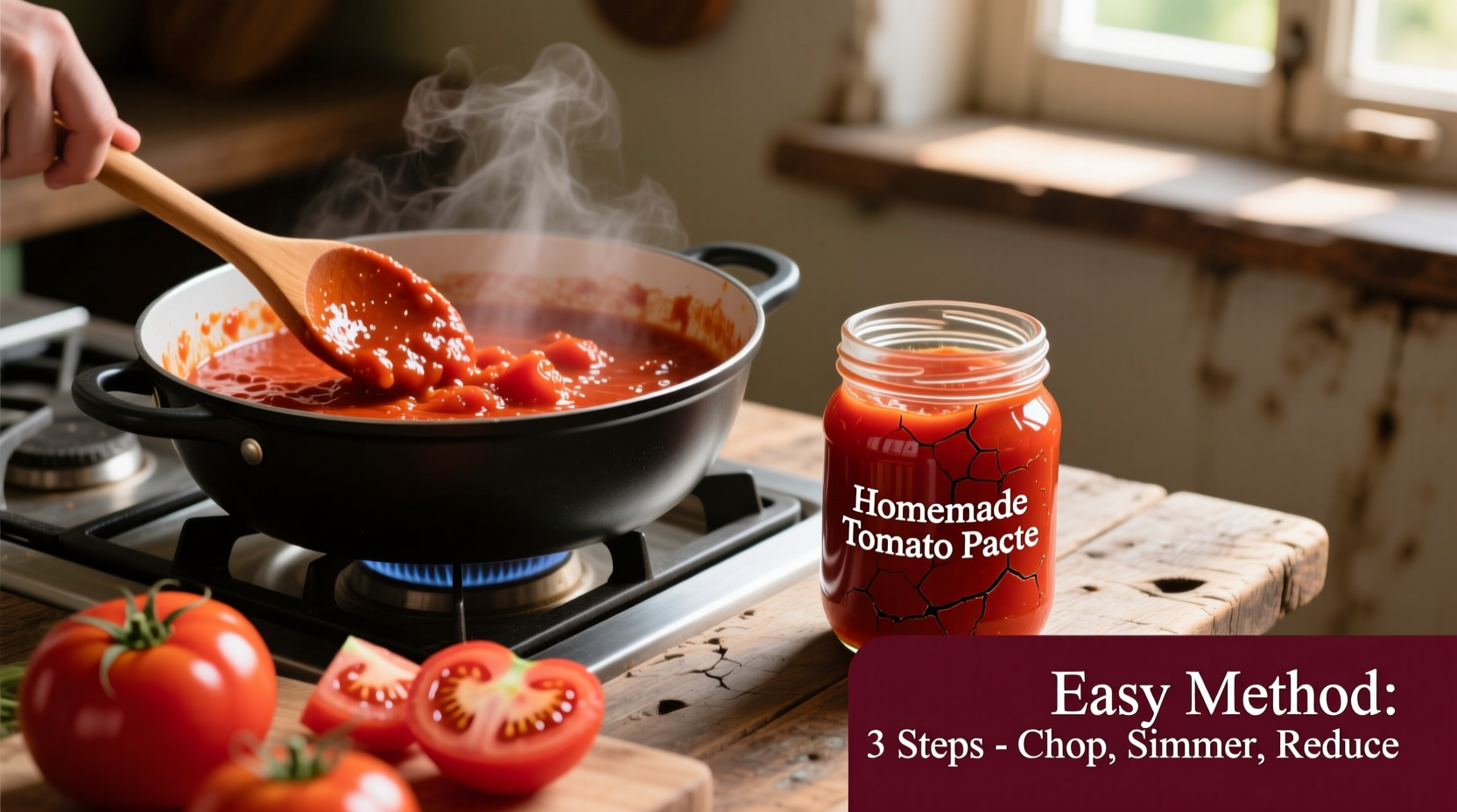 easy method for making tomato paste at home