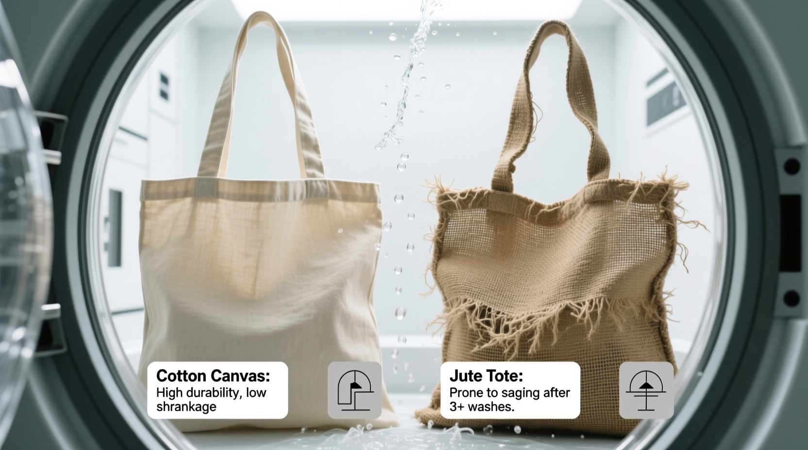 cotton canvas vs jute tote which survives washing