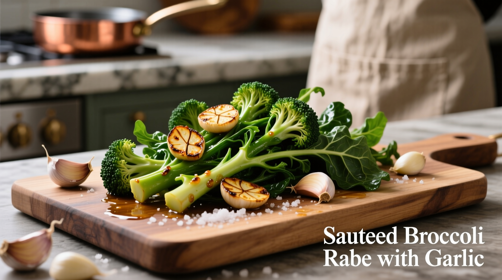 Perfectly sautéed broccoli rabe with garlic