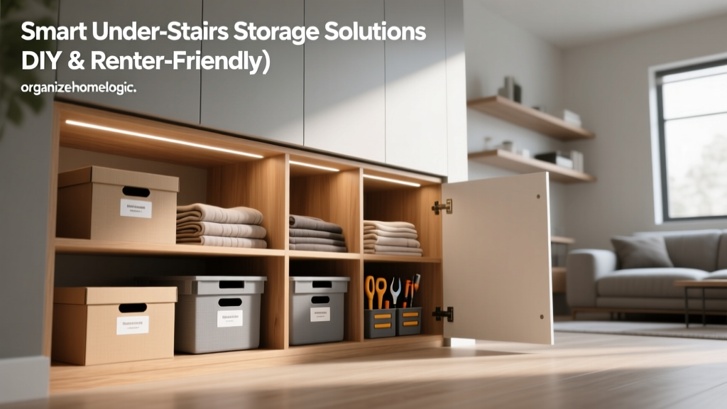 Smart Under-Stairs Storage Solutions (DIY & Renter-Friendly)