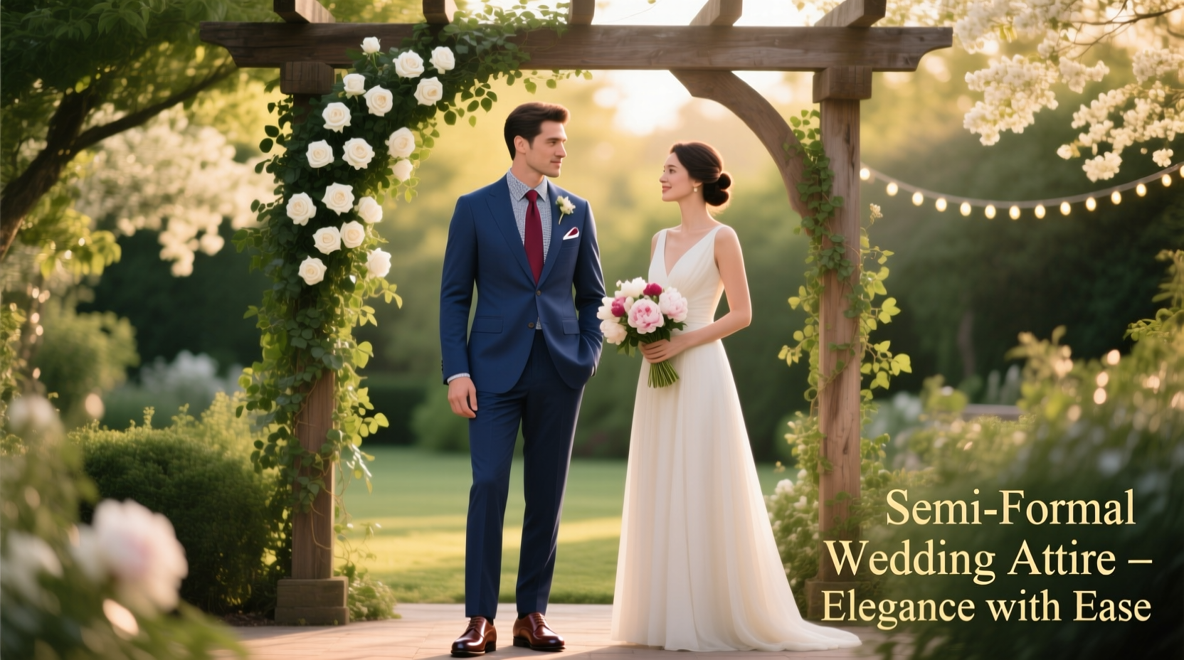 what does semi formal attire for a wedding mean