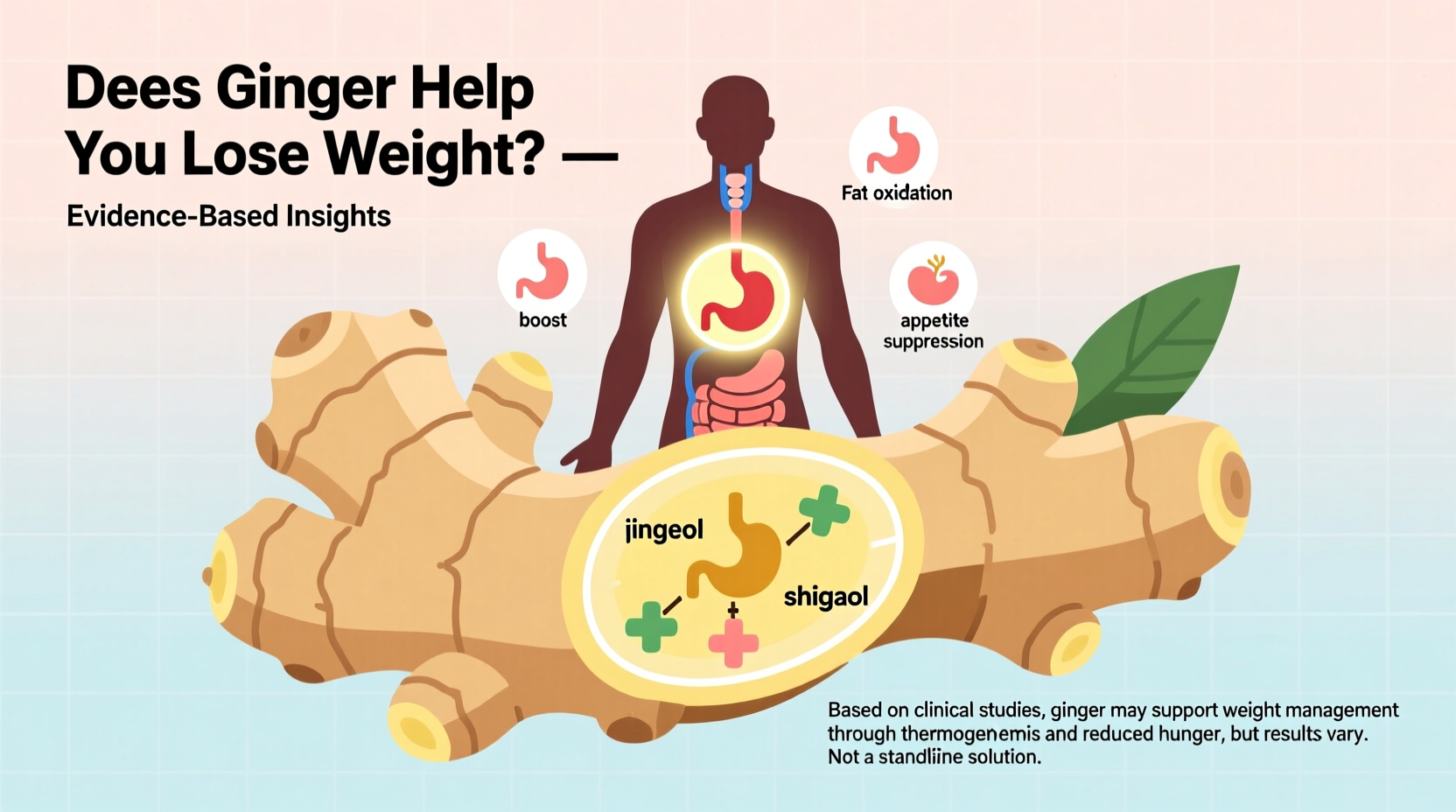 Ginger for Weight Loss: Science-Backed Benefits & Limits