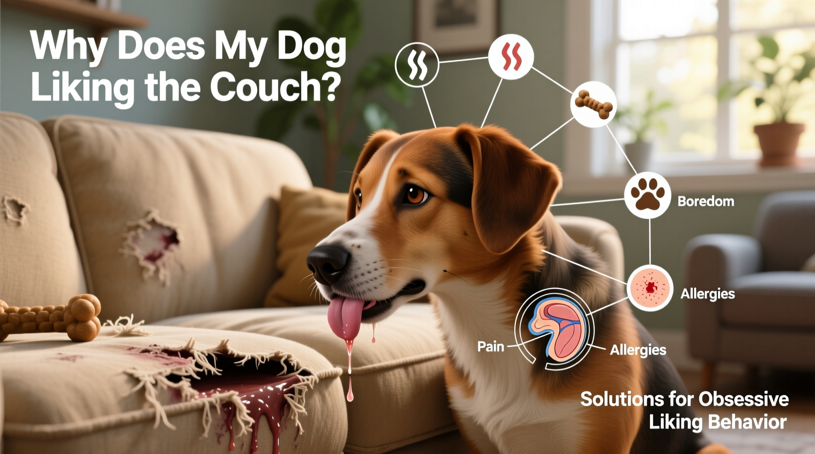 why does my dog lick the couch constantly and how to stop obsessive licking behavior