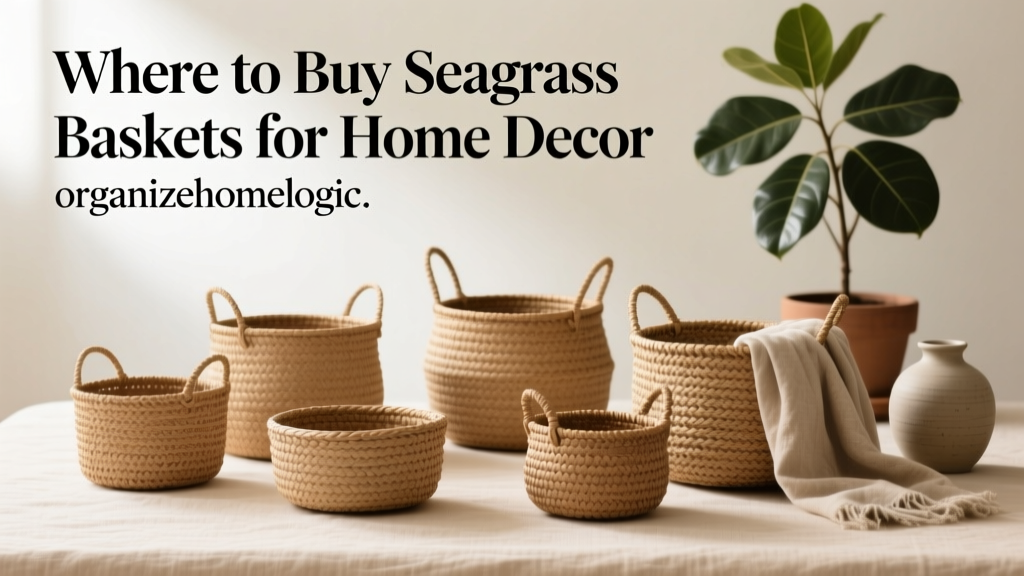 Where to Buy Seagrass Baskets for Home Decor