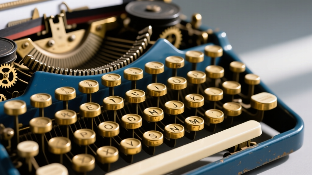 Macro shot of a vintage maker