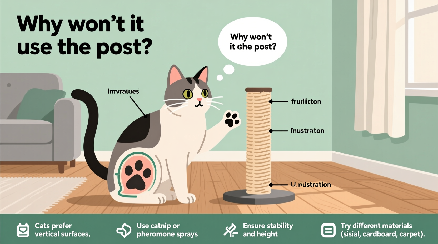 why do some cats refuse to use scratching posts behavior tips