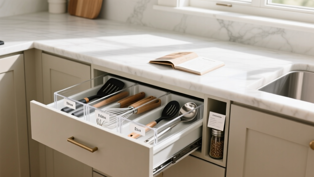 How to Organize a 3-Drawer Kitchen Utensil Drawer Using O...