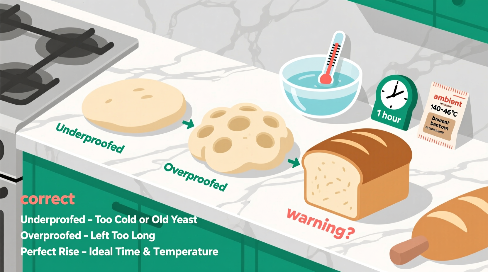 why does my bread dough never rise properly and how to troubleshoot it