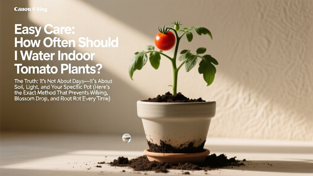 Water Indoor Tomato Plants: Soil, Light & Pot Method