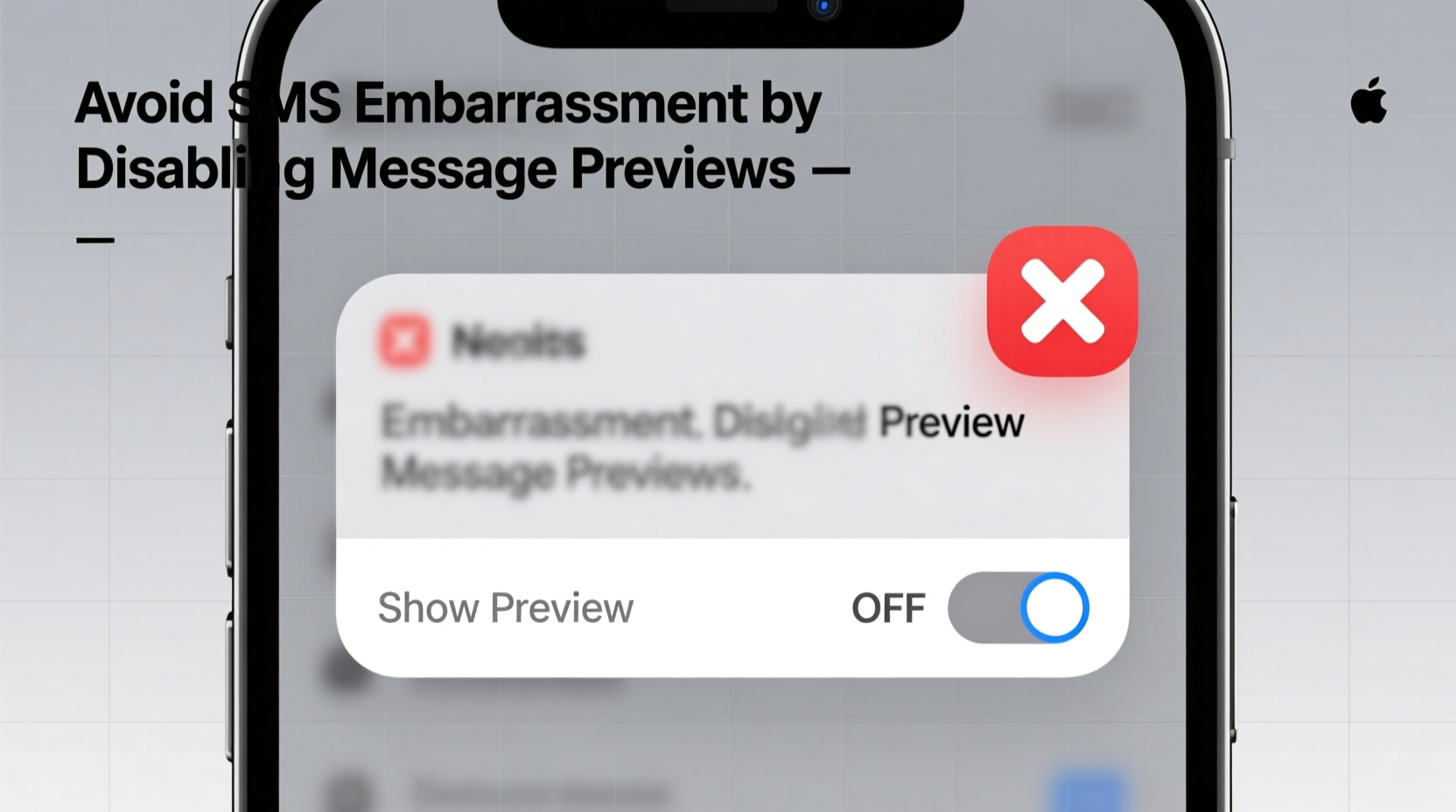 avoid sms embarrassment by disabling message previews o